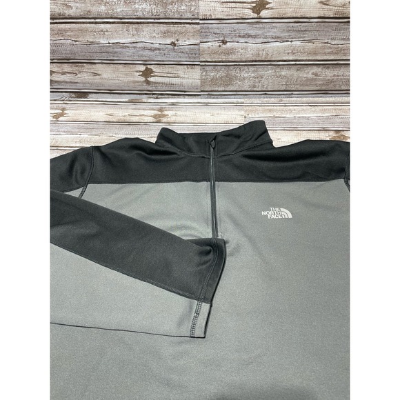 The North Face 1/4 Zip Pullover Gray Black XL‎ - Picture 1 of 5